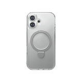 Apple iPhone 16 Kılıf M-safe Şarj Özellikli Raptic Air Stand Serisi Buzlu Transparan Tasarımlı Standlı Kapak