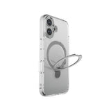 Apple iPhone 16 Kılıf M-safe Şarj Özellikli Raptic Air Stand Serisi Buzlu Transparan Tasarımlı Standlı Kapak