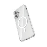 Apple iPhone 16 Kılıf M-safe Şarj Özellikli Raptic Crystal M-safe Serisi Şeffaf Kapak