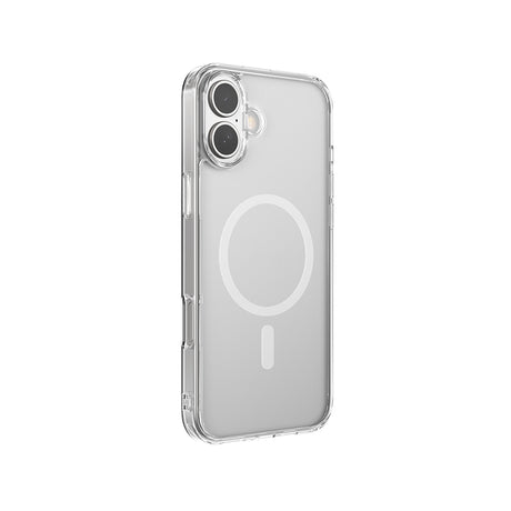 Apple iPhone 16 Kılıf M-safe Şarj Özellikli Raptic Crystal M-safe Serisi Şeffaf Kapak