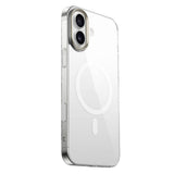 Apple iPhone 16 Kılıf M-safe Şarj Özellikli Şeffaf Cam Arka Yüzey Zore G-Glass Kapak