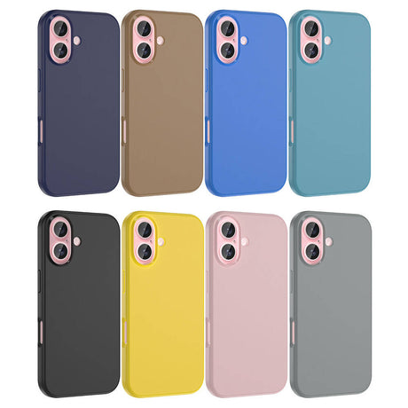 Apple iPhone 16 Kılıf M-safe Şarj Özellikli Sıvı Teknolojili Silinebilir Sert Zore Kivi Kapak