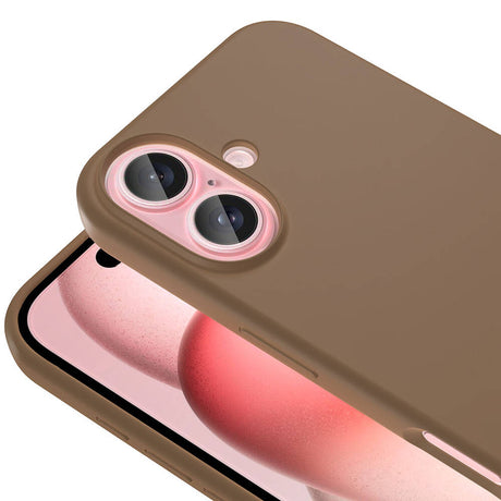 Apple iPhone 16 Kılıf M-safe Şarj Özellikli Sıvı Teknolojili Silinebilir Sert Zore Kivi Kapak