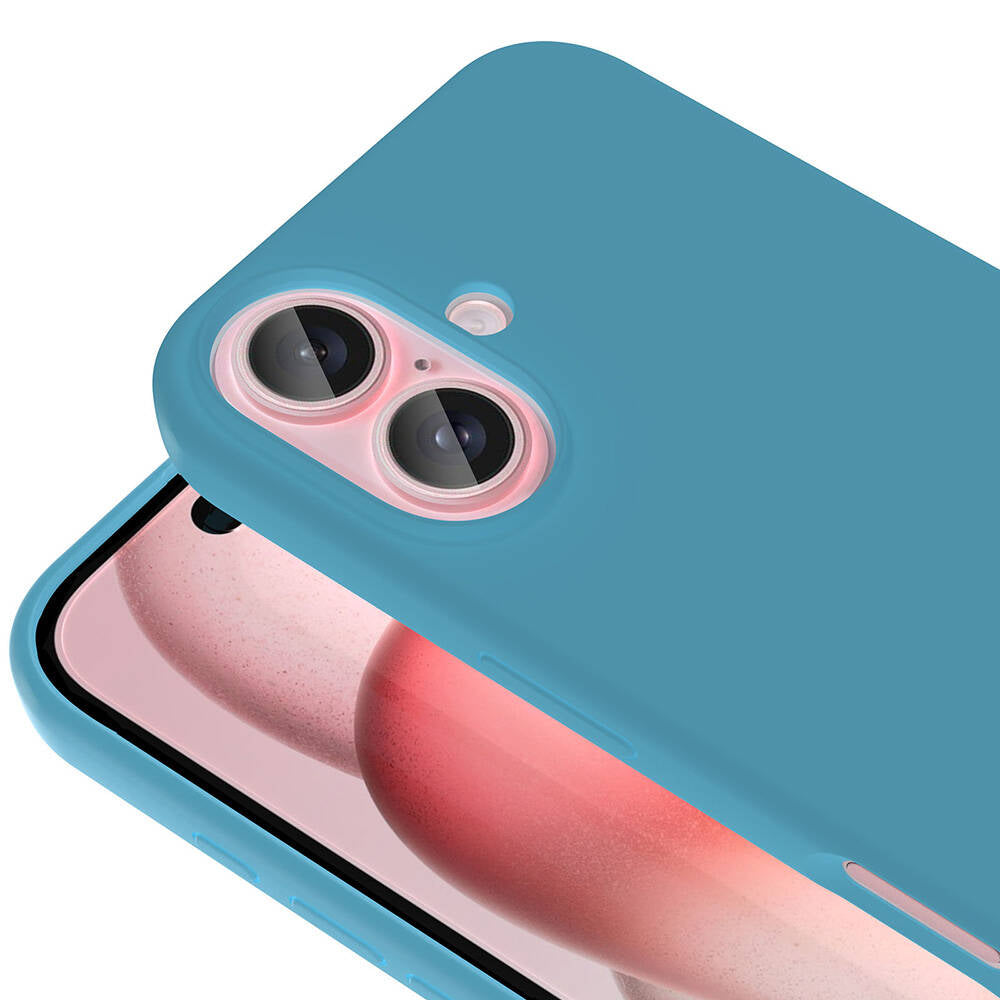 Apple iPhone 16 Kılıf M-safe Şarj Özellikli Sıvı Teknolojili Silinebilir Sert Zore Kivi Kapak