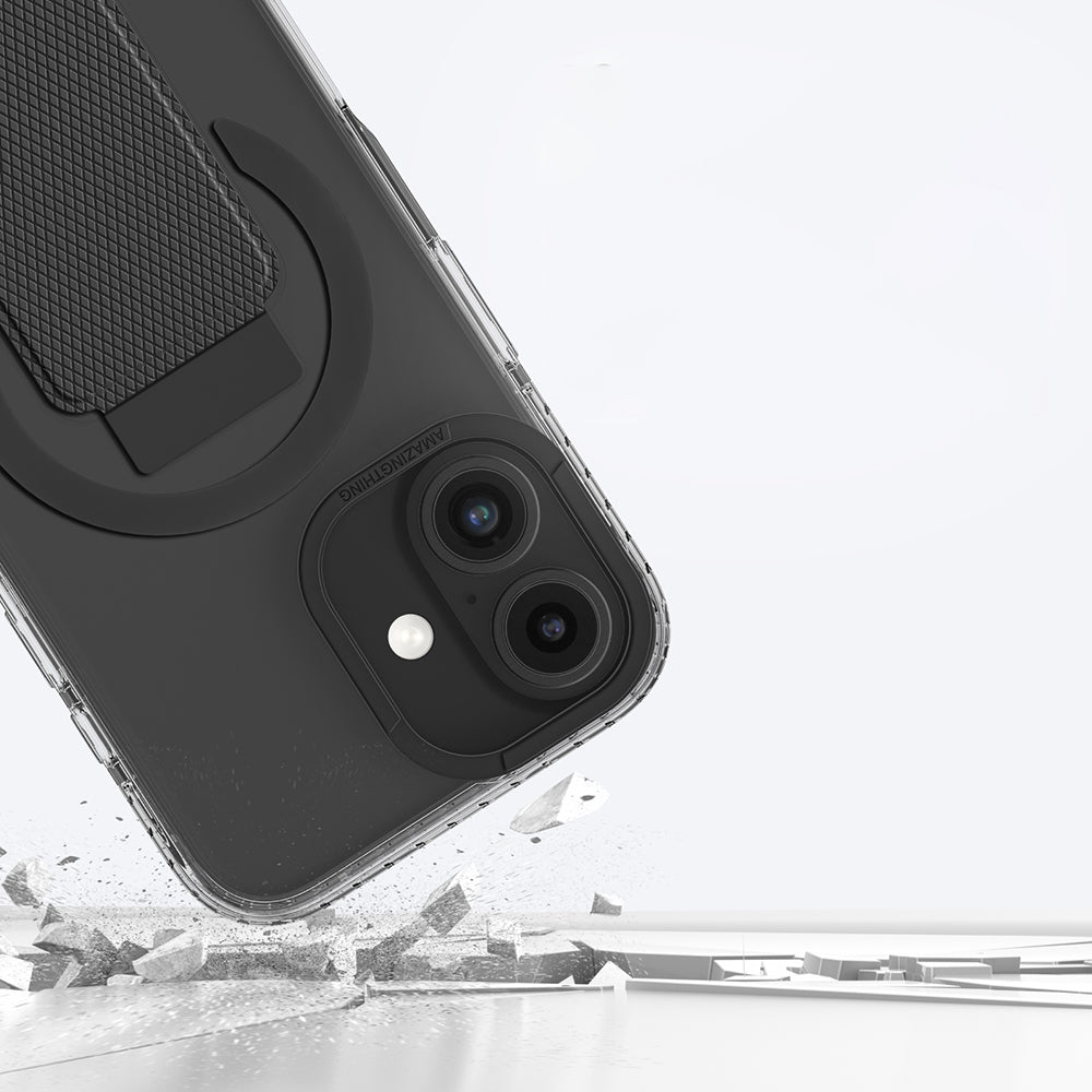 Apple iPhone 16 Kılıf M-safe Şarj Özellikli Standlı Amazingthing Titan Pro Plus Kapak