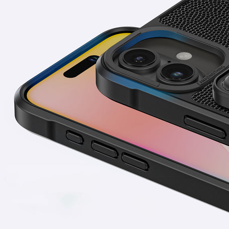 Apple iPhone 16 Kılıf M-safe Şarj Özellikli Standlı Kartlıklı Set Amazingthing Glamour Luxe Serisi Kapak