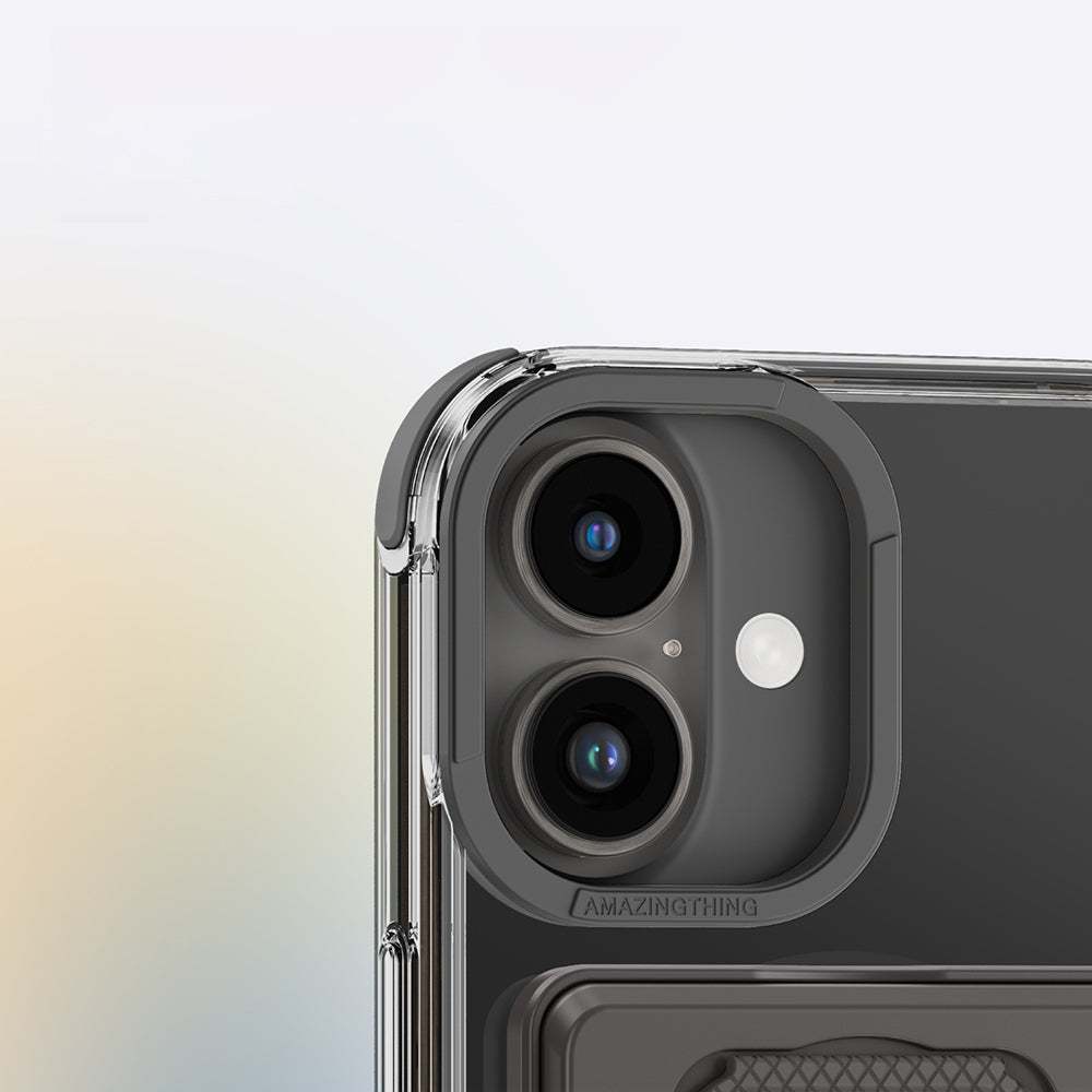 Apple iPhone 16 Kılıf M-safe Şarj Özellikli Standlı Set Amazingthing Omni Adventure Serisi Kapak