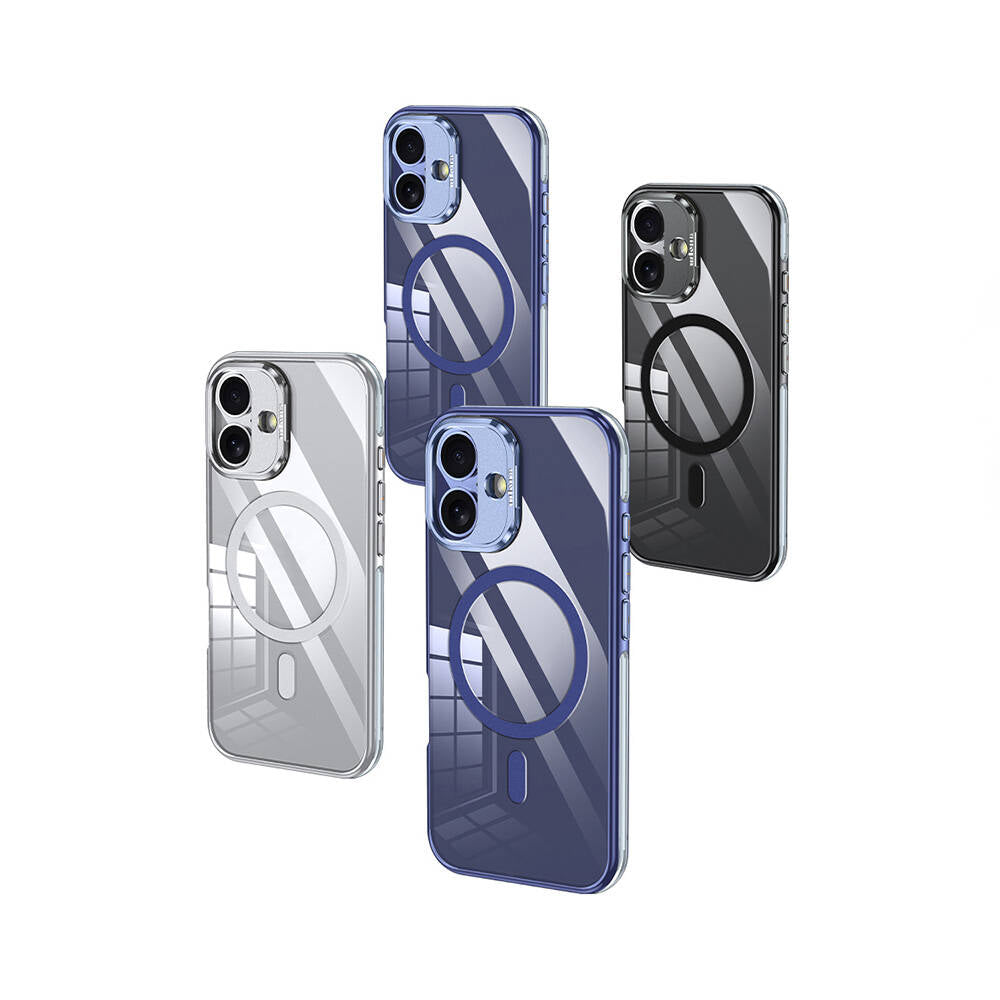 Apple iPhone 16 Kılıf M-safe Şarj Özellikli Wlons Standlı Efsane Kapak