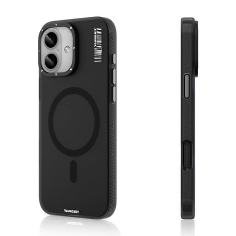 Apple iPhone 16 Kılıf M-safe Şarj Özellikli Youngkit Hidden Sand Serisi Kapak