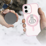Apple iPhone 16 Kılıf M-safe Şarj Özellikli Yüzük Standlı Amazingthing Titan Pro Serisi Kapak