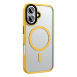 Apple iPhone 16 Kılıf Mat Arka Yüzey Wireless Şarj Özellikli Zore Flet M-safe Kapak
