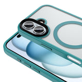 Apple iPhone 16 Kılıf Mat Arka Yüzey Wireless Şarj Özellikli Zore Flet M-safe Kapak