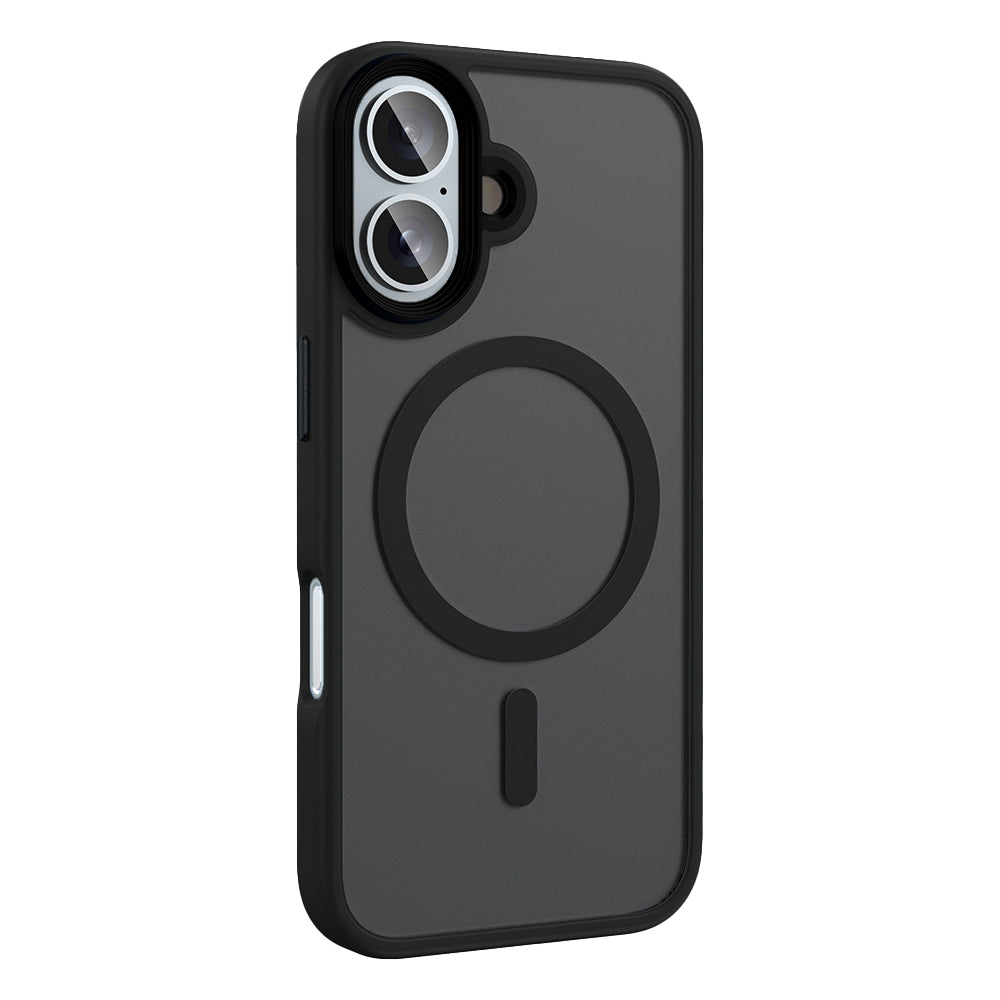 Apple iPhone 16 Kılıf Mat Arka Yüzey Wireless Şarj Özellikli Zore Flet M-safe Kapak