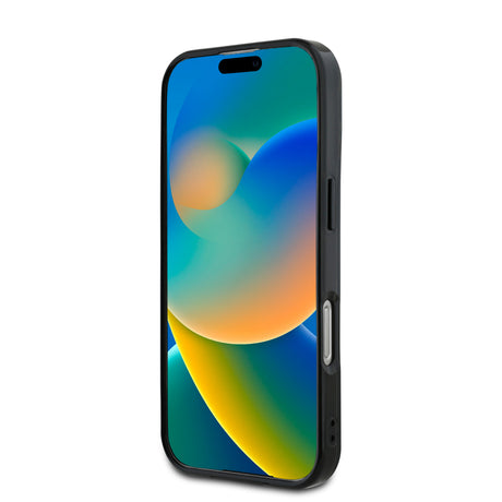 Apple iPhone 16 Kılıf Mercedes Benz Orjinal Lisanslı M-safe Şarj Özellikli Çift Katmanlı Paralel Çizgi Desenli Kapak
