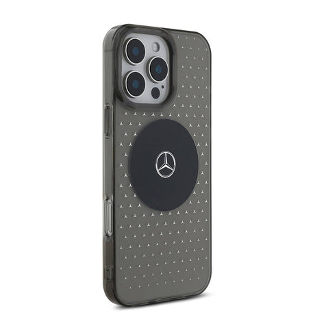Apple iPhone 16 Pro Max Kılıf Mercedes Benz Orjinal Lisanslı M-safe Şarj Özellikli Yıldız Desenli Transparan Kapak