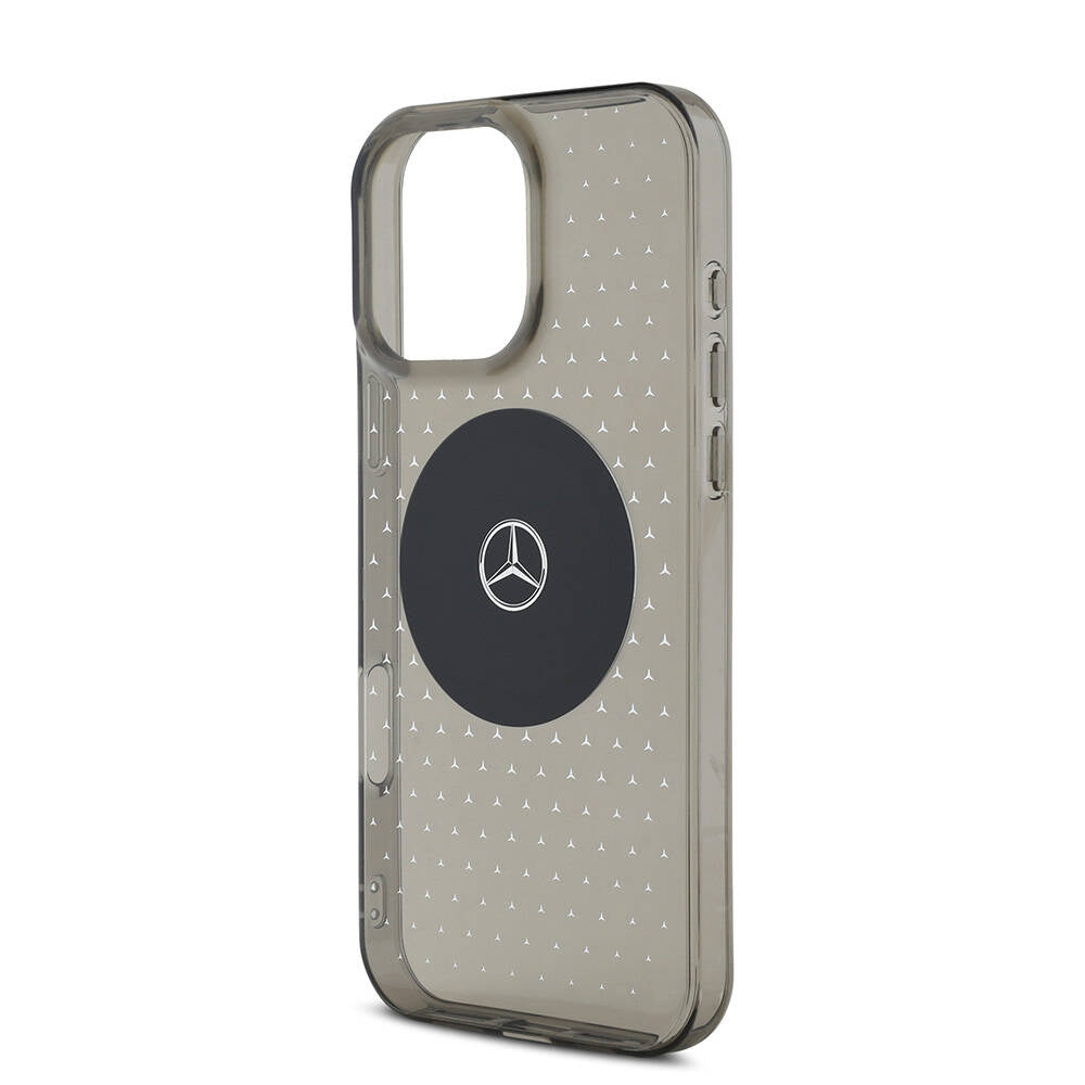 Apple iPhone 16 Pro Max Kılıf Mercedes Benz Orjinal Lisanslı M-safe Şarj Özellikli Yıldız Desenli Transparan Kapak