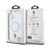 Apple iPhone 16 Kılıf U.S. Polo Assn. Orjinal Lisanslı M-safe Şarj Özellikli IML Double Horse Logolu Ring Kapak