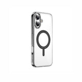 Apple iPhone 16 Kılıf Wiwu MCC-201 iShield Ultra Serisi M-safe Şarj Özellikli Standlı Crystal Sert PC Kapak