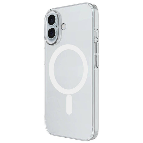 Apple iPhone 16 Kılıf Zore M-safe Şarj Özellikli Şeffaf Tek Kamera Çerçeveli Porto Kapak
