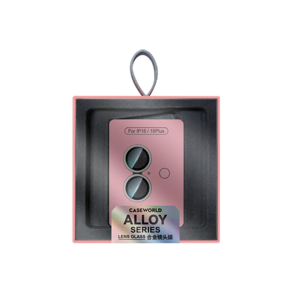 Apple iPhone 16 Plus CaseWorld Alloy Sparkling Diamond Serisi Taşlı Lens Koruyucu