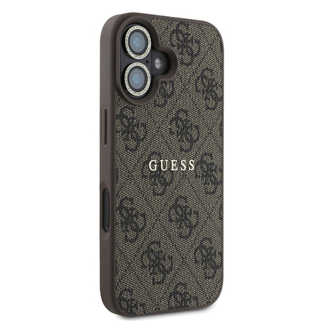 Apple iPhone 16 Plus Guess Orjinal Lisanslı Kılıf + Ekran Koruyucu + Lens Koruyucu 3in1 Aksesuar Seti