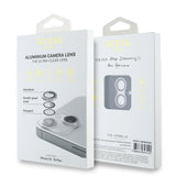 Apple iPhone 16 Plus Guess Orjinal Lisanslı Metal Kamera Lens Koruyucu