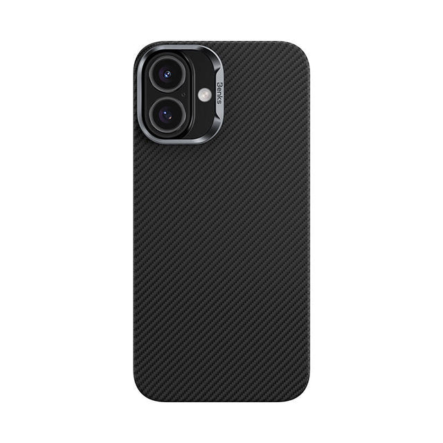 Apple iPhone 16 Plus Kılıf Benks M-safe Şarj Özellikli Magnetik ArmorAir 600D Kevlar Fiber Kapak