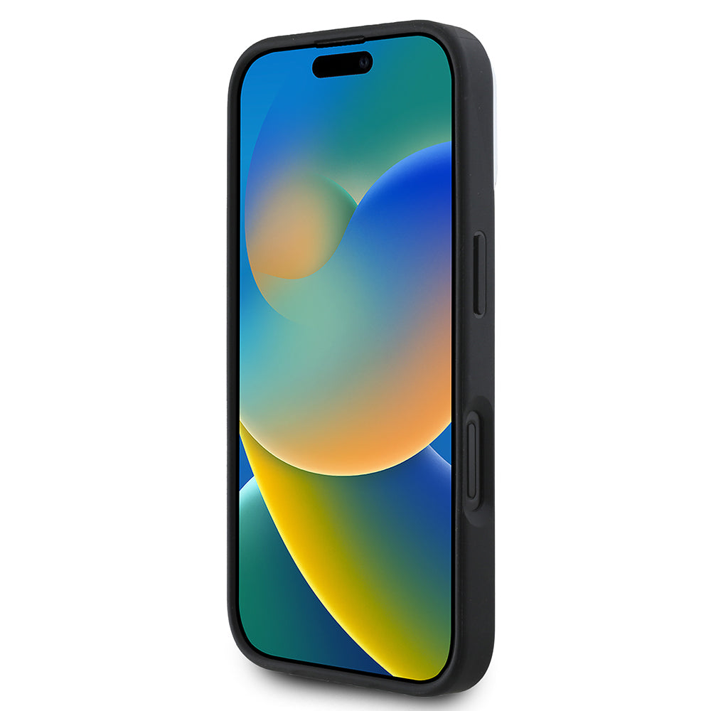 Apple iPhone 16 Plus Kılıf DKNY Orjinal Lisanslı M-safe Şarj Özellikli 3D Yazılı Checkered Pattern Kapak