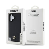 Apple iPhone 16 Plus Kılıf DKNY Orjinal Lisanslı M-safe Şarj Özellikli 3D Yazılı Repeat Pattern Kapak