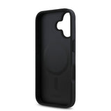 Apple iPhone 16 Plus Kılıf DKNY Orjinal Lisanslı M-safe Şarj Özellikli 3D Yazılı Repeat Pattern Kapak