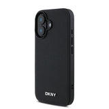 Apple iPhone 16 Plus Kılıf DKNY Orjinal Lisanslı M-safe Şarj Özellikli Metal Logolu PU Deri Grained Kapak