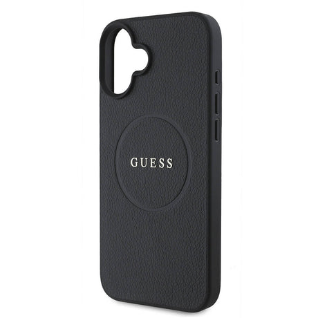 Apple iPhone 16 Plus Kılıf Guess Orjinal Lisanslı M-safe Şarj Özellikli Yazı Logolu Grained Kapak