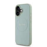 Apple iPhone 16 Plus Kılıf Guess Orjinal Lisanslı M-safe Şarj Özellikli Yazı Logolu Grained Kapak