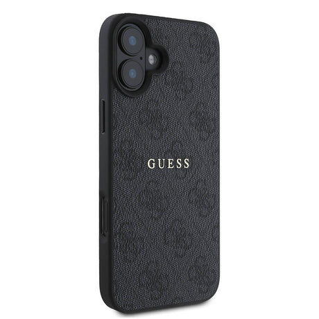 Apple iPhone 16 Plus Kılıf Guess Orjinal Lisanslı M-safe Şarj Özellikli 4G Desenli Yazı Logolu Kapak