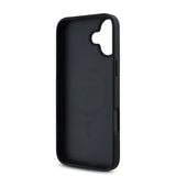Apple iPhone 16 Plus Kılıf Guess Orjinal Lisanslı M-safe Şarj Özellikli Gül Baskılı 4G Desenli Yazı Logolu Kapak