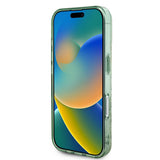 Apple iPhone 16 Plus Kılıf Guess Orjinal Lisanslı M-safe Şarj Özellikli IML Baskılı Yazı Logolu Flower Tonal Circle Kapak
