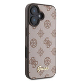 Apple iPhone 16 Plus Kılıf Guess Orjinal Lisanslı M-safe Şarj Özellikli Yazı Logolu Peony Kapak