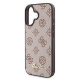 Apple iPhone 16 Plus Kılıf Guess Orjinal Lisanslı M-safe Şarj Özellikli Yazı Logolu Peony Kapak