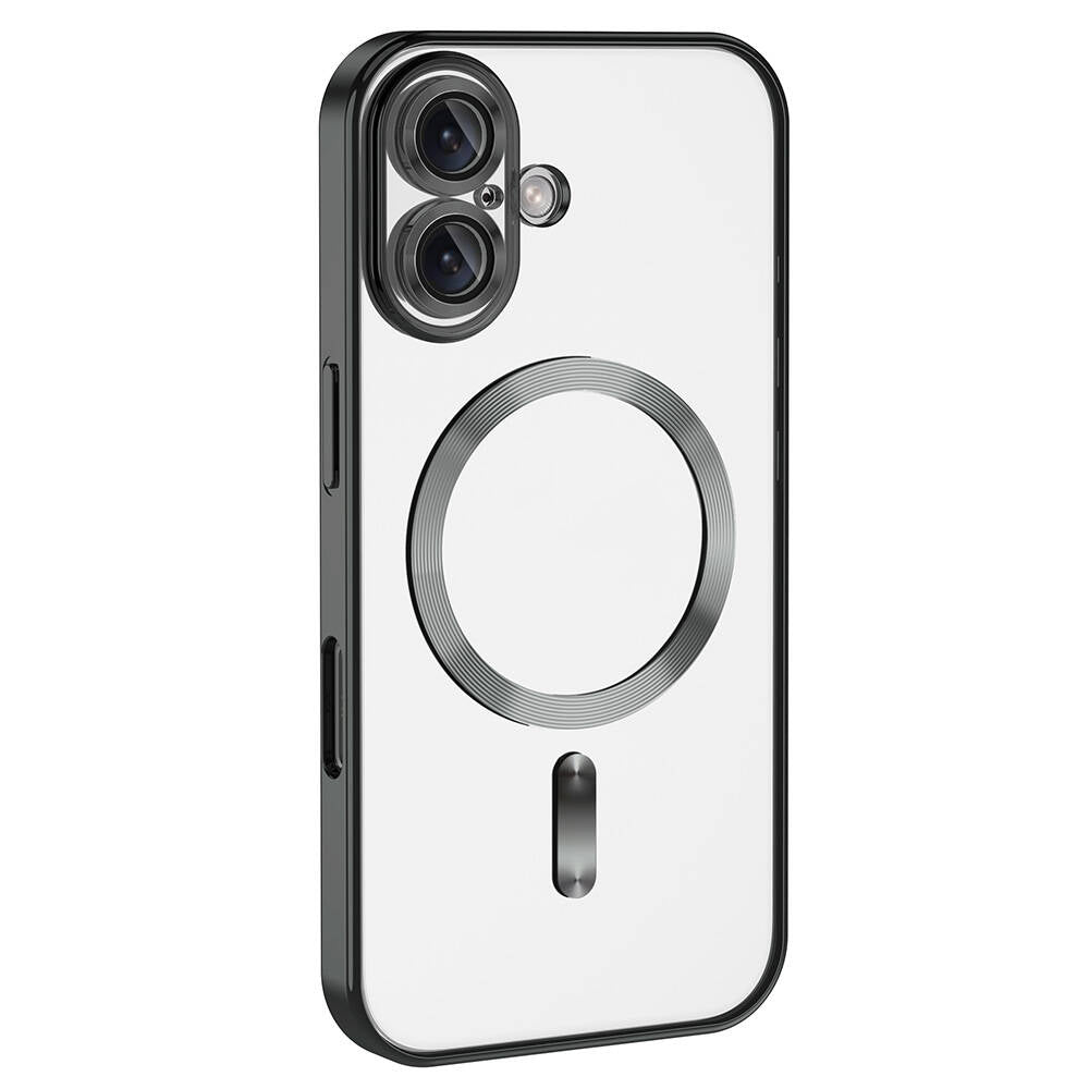 Apple iPhone 16 Plus Kılıf Kamera Korumalı M-safe Wireless Şarj Özellikli Zore Demre Kapak