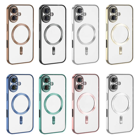 Apple iPhone 16 Plus Kılıf Kamera Korumalı M-safe Wireless Şarj Özellikli Zore Demre Kapak
