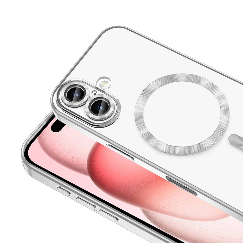 Apple iPhone 16 Plus Kılıf Kamera Korumalı M-safe Wireless Şarj Özellikli Zore Demre Kapak