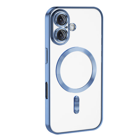 Apple iPhone 16 Plus Kılıf Kamera Korumalı M-safe Wireless Şarj Özellikli Zore Demre Kapak