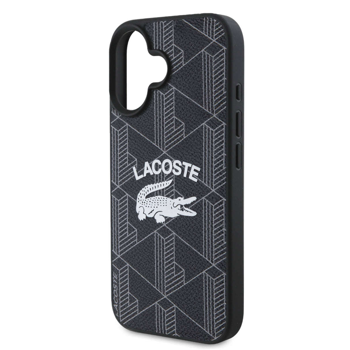 Apple iPhone 16 Plus Kılıf Lacoste Orjinal Lisanslı M-safe Şarj Özellikli Mono Vintage Logo Kapak