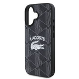 Apple iPhone 16 Plus Kılıf Lacoste Orjinal Lisanslı M-safe Şarj Özellikli Mono Vintage Logo Kapak