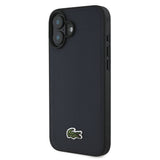Apple iPhone 16 Plus Kılıf Lacoste Orjinal Lisanslı PU Pike Desenli Arka Yüzey İkonik Timsah Dokuma Logolu Kapak