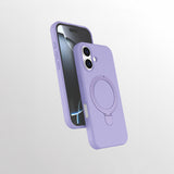 Apple iPhone 16 Plus Kılıf M-safe Şarj Özellikli Standlı Zore Samara Kapak