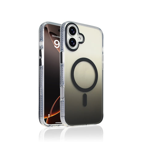 Apple iPhone 16 Plus Kılıf M-safe Şarj Özellikli Transparan Renk Geçişli Zore Toros Kapak