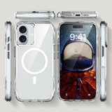 Apple iPhone 16 Plus Kılıf M-safe Şarj Özellikli Airbagli Şeffaf Zore İncek Kapak
