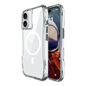 Apple iPhone 16 Plus Kılıf M-safe Şarj Özellikli Airbagli Şeffaf Zore İncek Kapak