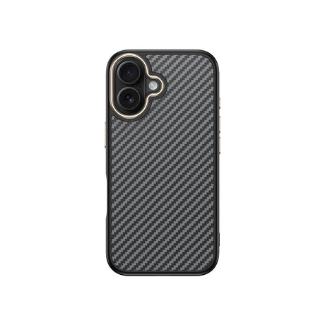Apple iPhone 16 Plus Kılıf M-safe Şarj Özellikli Karbon Fiber Görünümlü Zore Antina Kapak